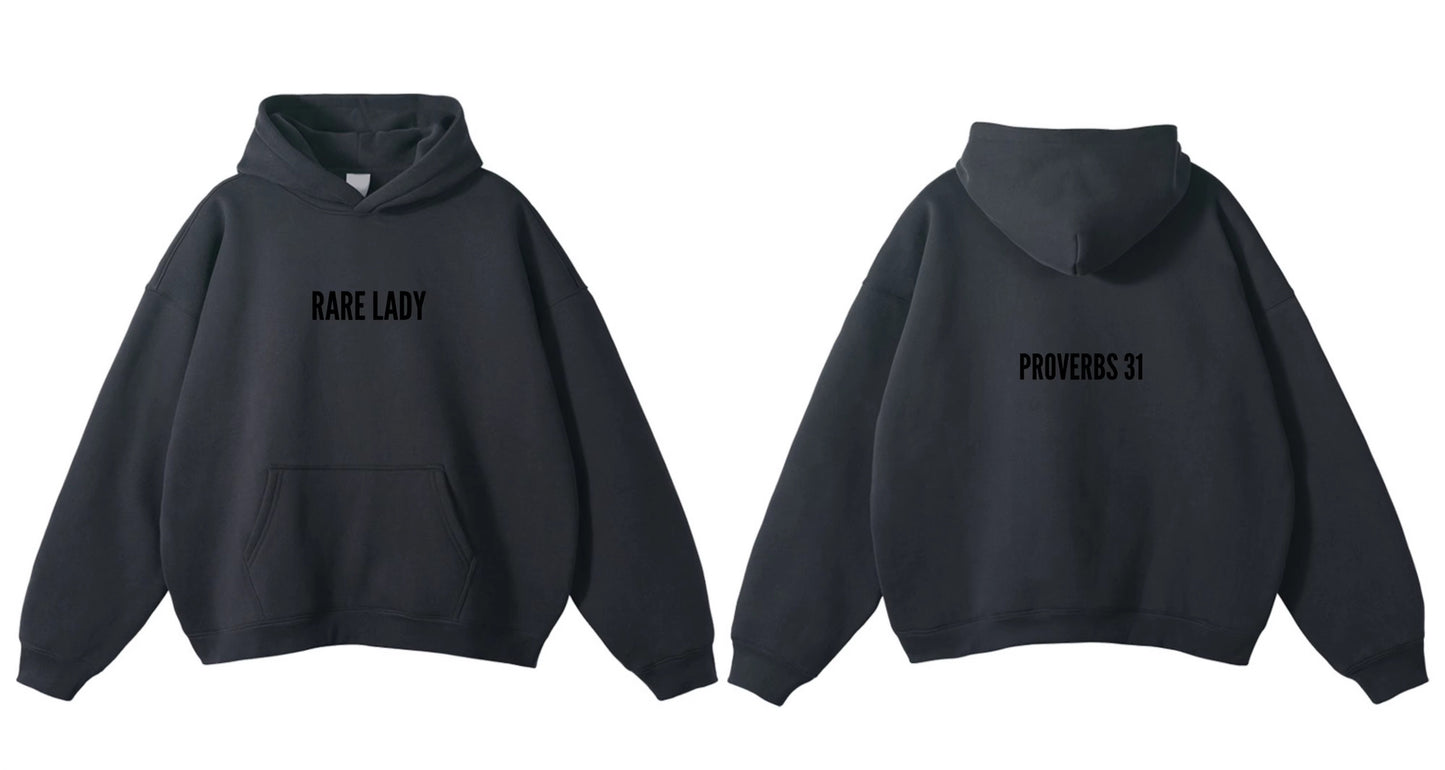 RARE LADY WOMEN'S HOODIE- DARK GREY