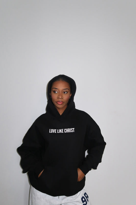 LOVE LIKE CHRIST UNISEX HOODIE- BLACK