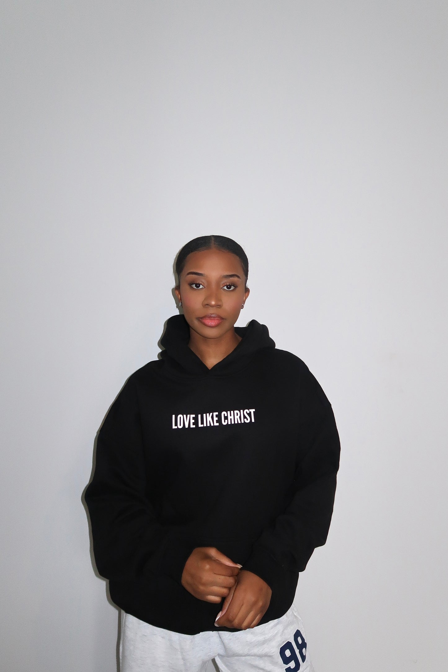 LOVE LIKE CHRIST UNISEX HOODIE- BLACK