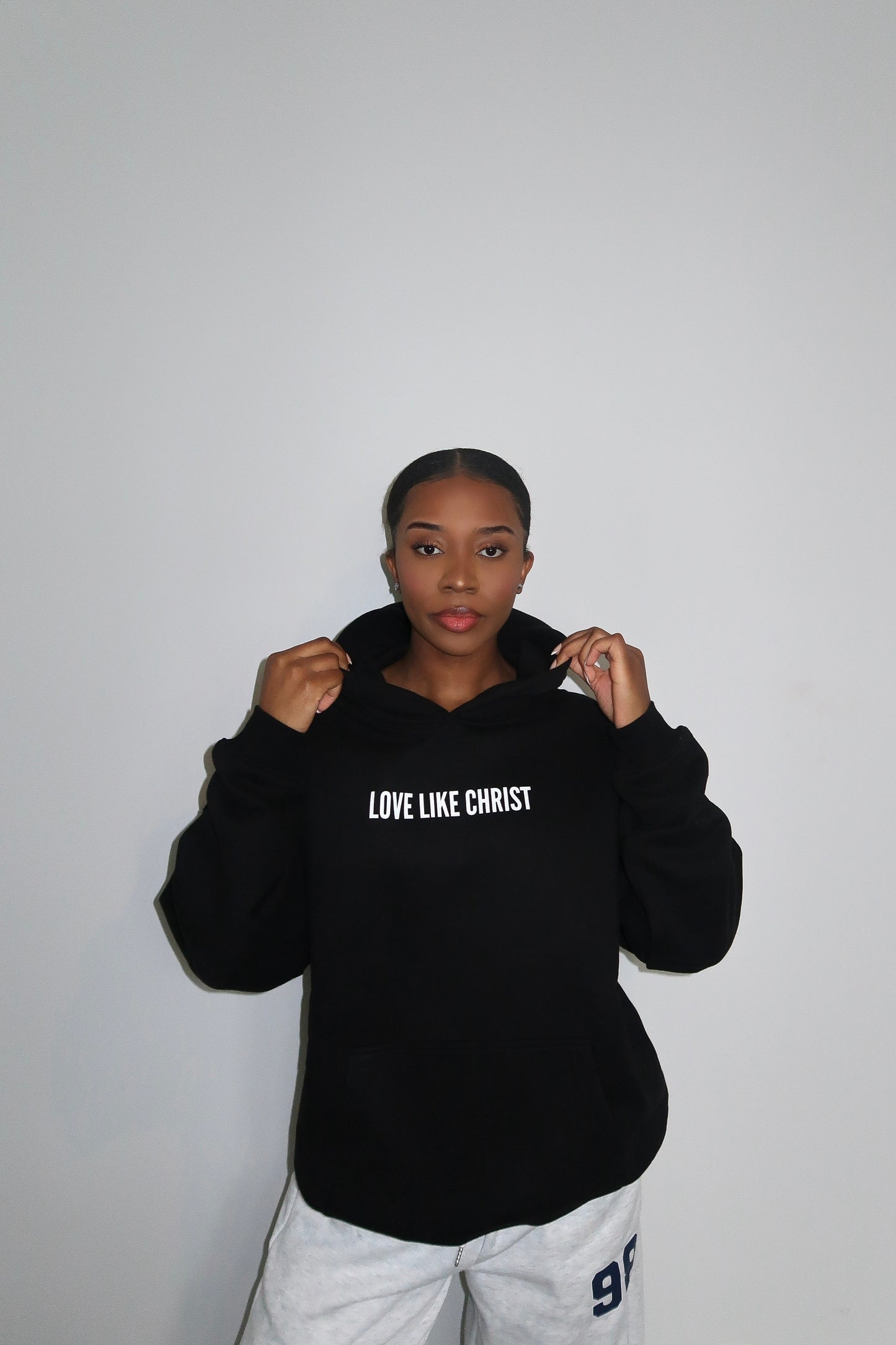 LOVE LIKE CHRIST UNISEX HOODIE- BLACK