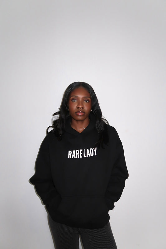 RARE LADY WOMEN'S HOODIE- BLACK