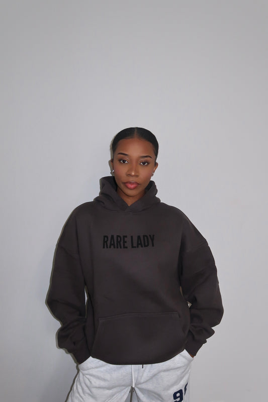 RARE LADY WOMEN'S HOODIE- DARK GREY